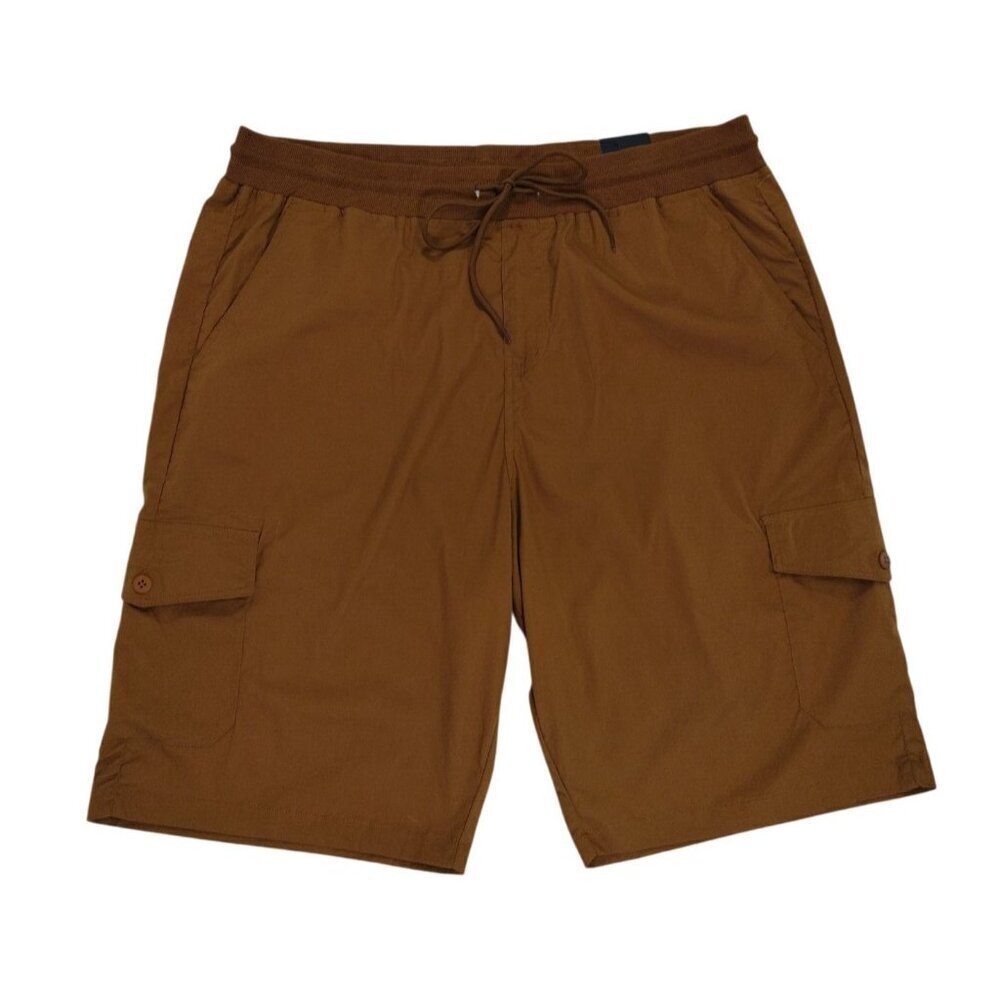 Kenneth Cole Mens Brown Cargo Shorts With Adjustable Waistband & Pockets Size 46 - Picture 5 of 7